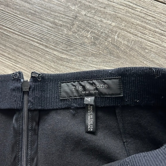 Rag & Bone Trouser Pants Womens 4 Black Straight Casual Comfort Cotton‎ Blend - Picture 9 of 9